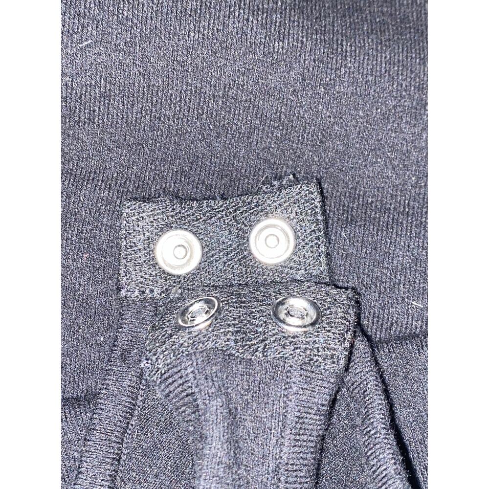 NWOT Good American Women's Size 0 Black Long Sleeve One Piece Bodysuit - Picture 4 of 6